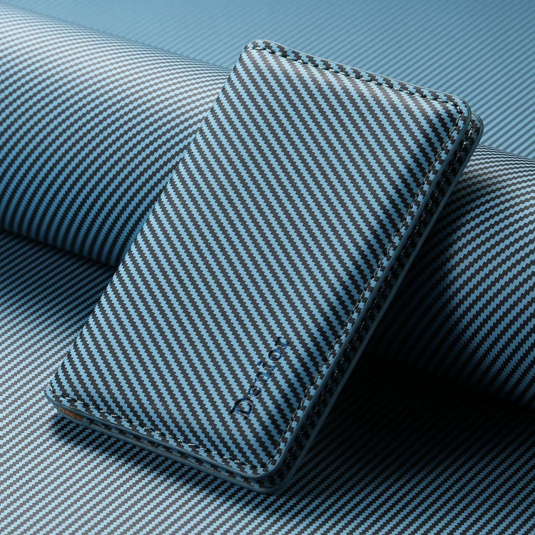 Denior V13 Magsafe Wallet Carbon Fiber Texture Leather Magnetic Card Holder Bag