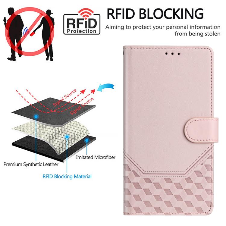 For OPPO Find X9 Honeycomb Embossing RFID Leather Phone Case