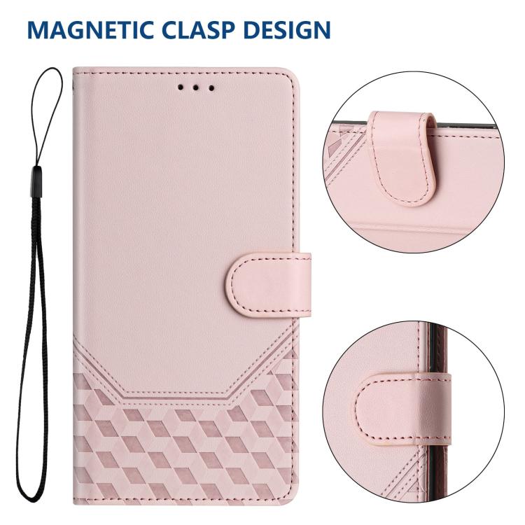 For OPPO Find X9 Honeycomb Embossing RFID Leather Phone Case