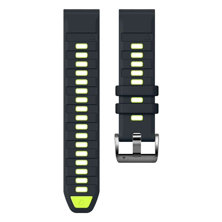 For Garmin 26mm Official Two Color Screw Buckle Quick Release Silicone Watch Band