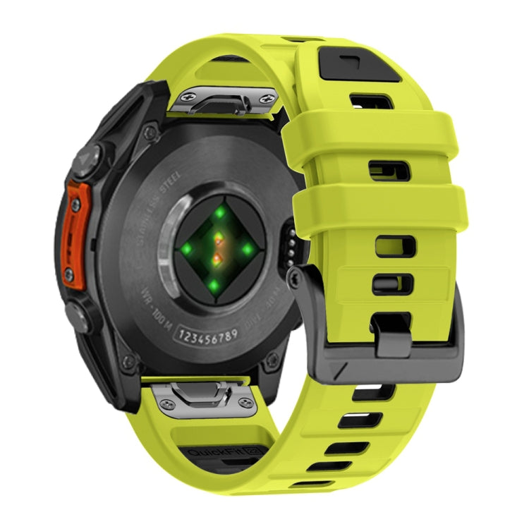 For Garmin 22mm Official Two Color Screw Buckle Quick Release Silicone Watch Band