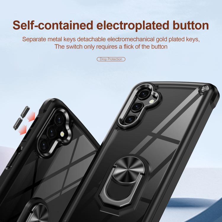 For Samsung Galaxy A36 5G TPU + PC Lens Protection Phone Case with Ring Holder