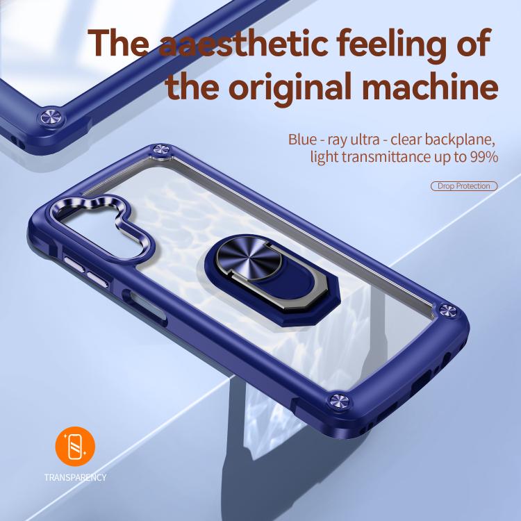 For Samsung Galaxy A36 5G TPU + PC Lens Protection Phone Case with Ring Holder