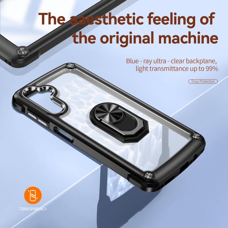 For Samsung Galaxy A56 5G TPU + PC Lens Protection Phone Case with Ring Holder
