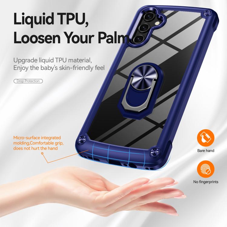 For Samsung Galaxy A56 5G TPU + PC Lens Protection Phone Case with Ring Holder
