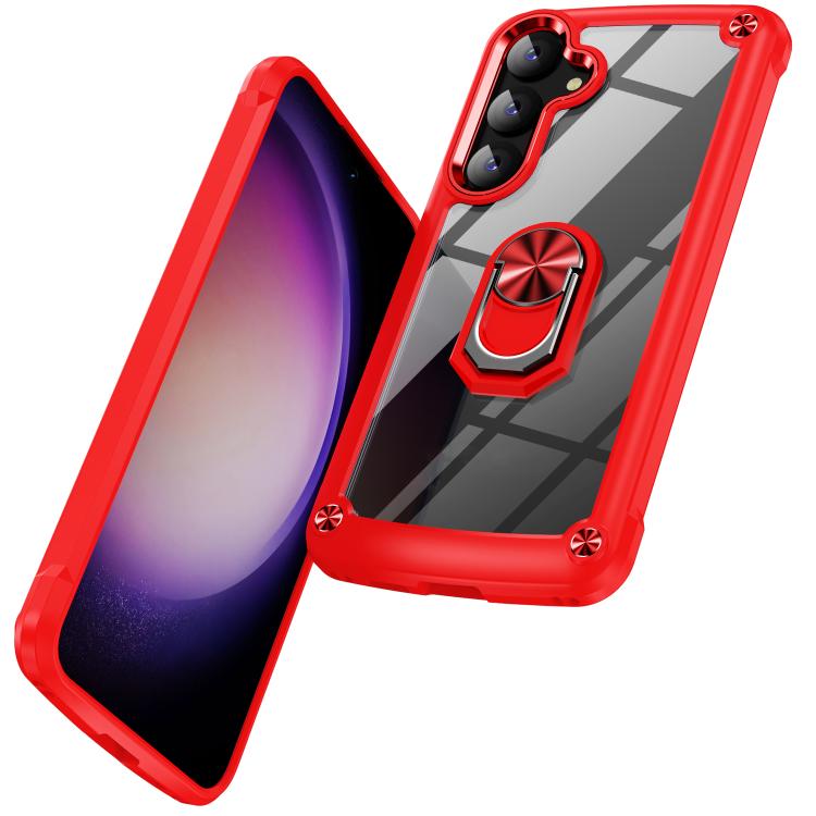 For Samsung Galaxy A57 5G TPU + PC Lens Protection Phone Case with Ring Holder