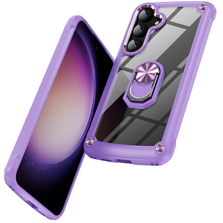 For Samsung Galaxy A57 5G TPU + PC Lens Protection Phone Case with Ring Holder