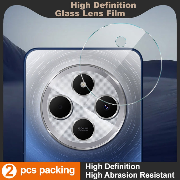 For Redmi 14C 4G / 14R 2 PCS/Set IMAK HD Glass Rear Camera Lens Film