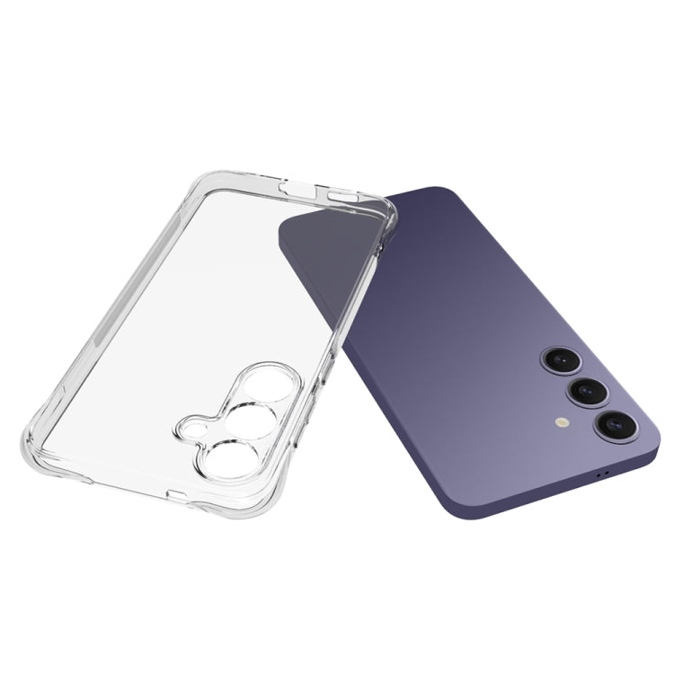 For Samsung Galaxy S25+ 5G Shockproof Non-slip Thickening TPU Phone Case - Transparent