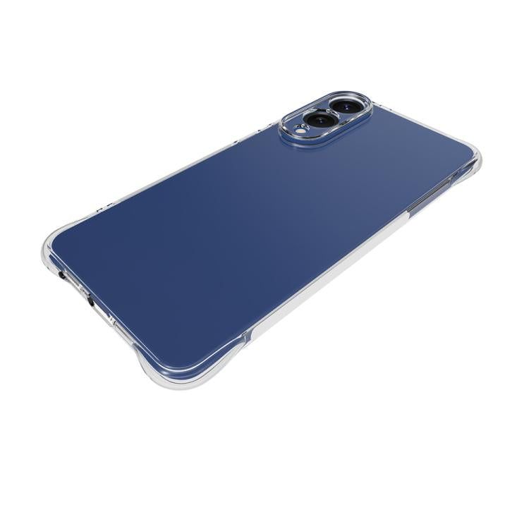 For Samsung Galaxy S25 Edge 5G Shockproof Non-slip Thickening TPU Phone Case - Transparent
