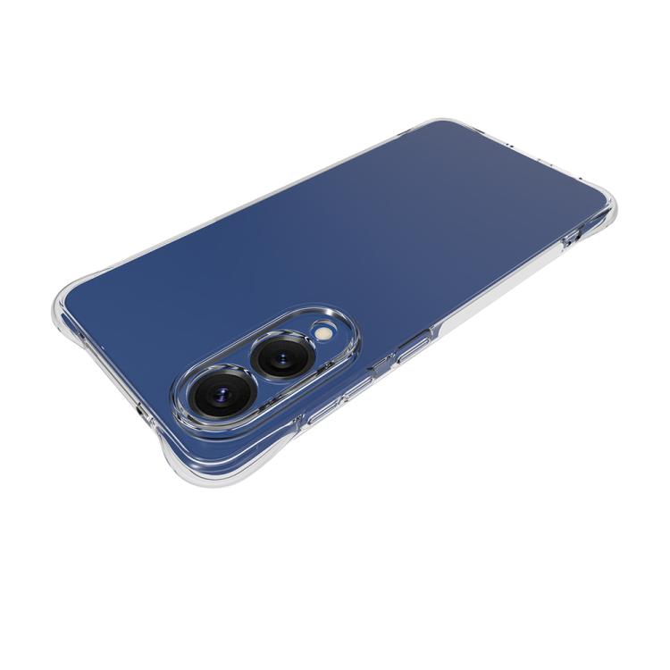 For Samsung Galaxy S25 Edge 5G Shockproof Non-slip Thickening TPU Phone Case - Transparent