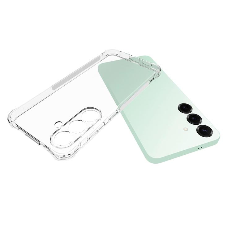 For Samsung Galaxy S25 FE 5G Shockproof Non-slip Thickening TPU Phone Case - Transparent