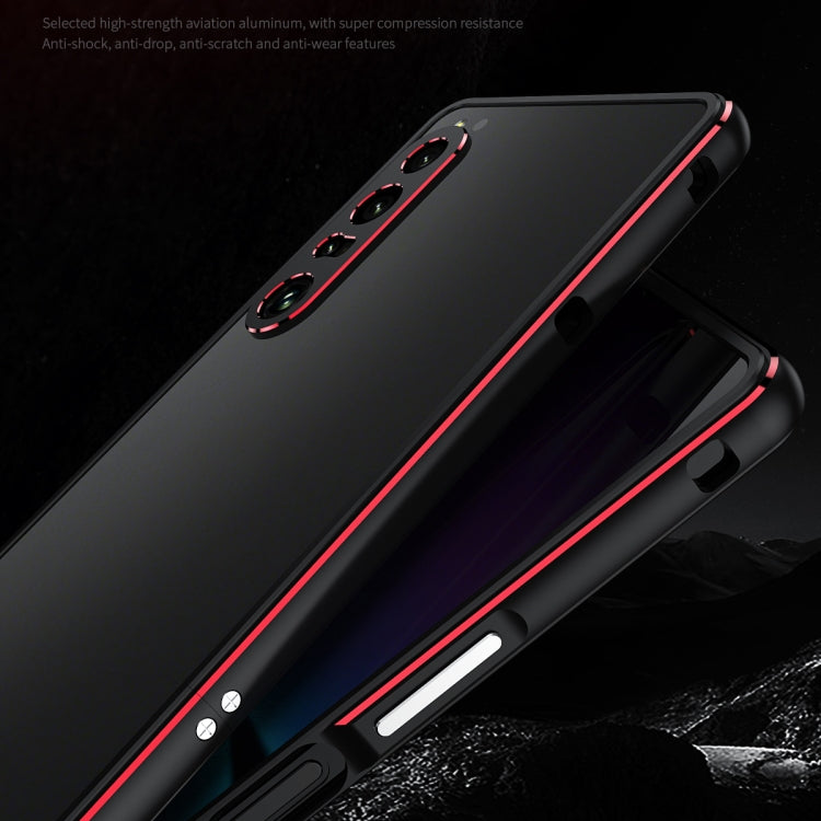 For Sony Xperia 1 VI Aurora Series Lens Protector + Metal Frame Protective Phone Case