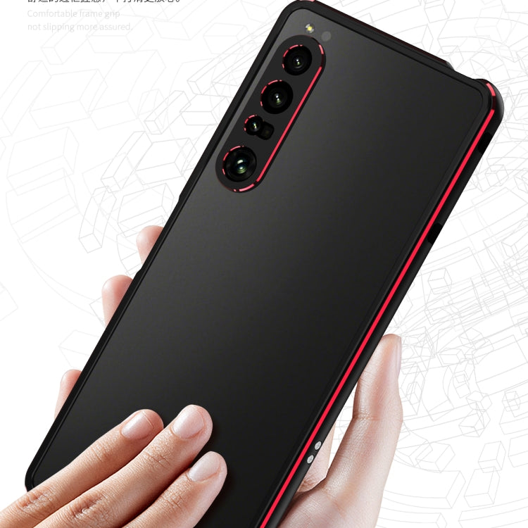 For Sony Xperia 1 VI Aurora Series Lens Protector + Metal Frame Protective Phone Case
