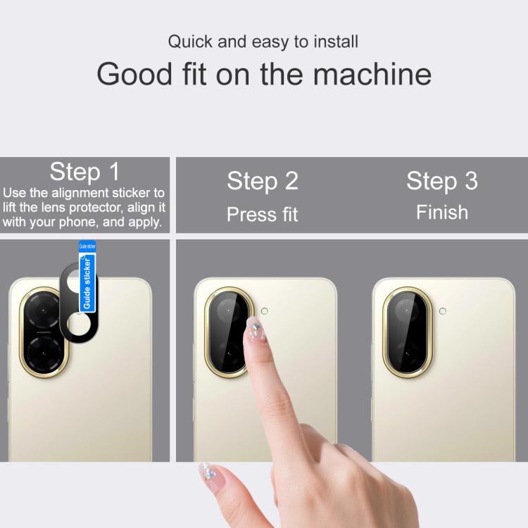 For Redmi A5 4G 171.7mm IMAK Rear Camera Lens Glass Film Black Version