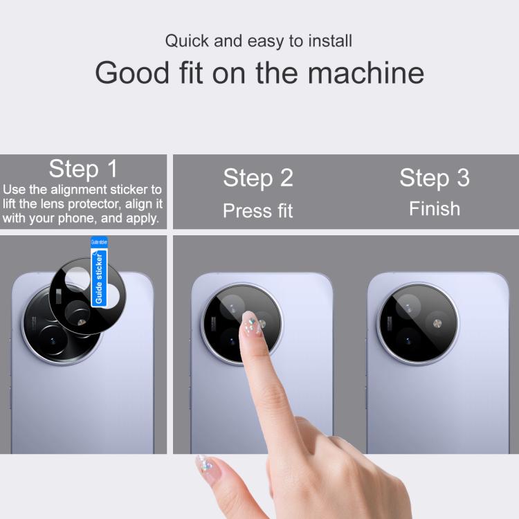 For Redmi K80 Ultra IMAK Rear Camera Lens Glass Film Black Version