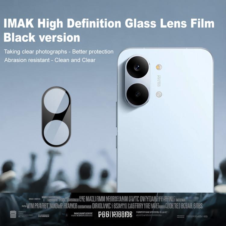 For Redmi Turbo 5 Max 5G IMAK Rear Camera Lens Glass Film Black Version