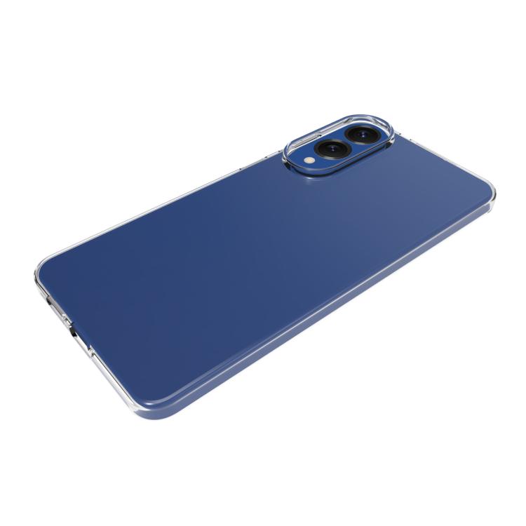 For Samsung Galaxy S25 Edge 5G Waterproof Texture TPU Phone Case - Transparent