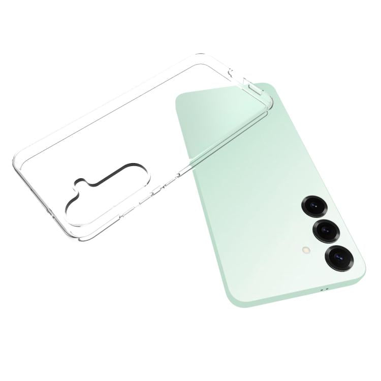 For Samsung Galaxy S25 FE 5G Waterproof Texture TPU Phone Case - Transparent