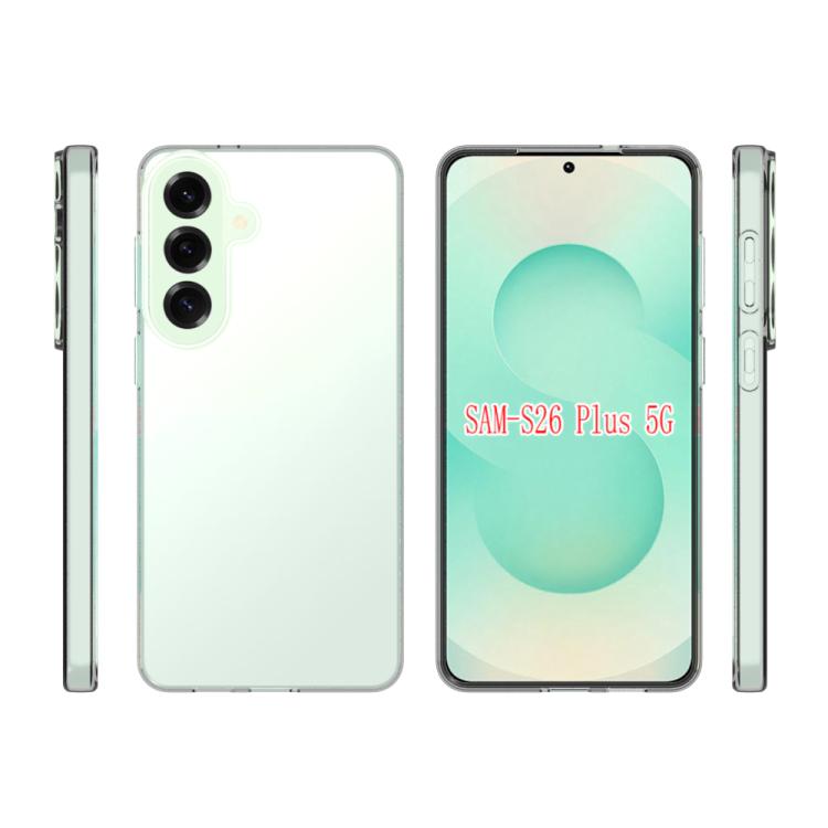For Samsung Galaxy S26+ 5G Waterproof Texture TPU Phone Case - Transparent