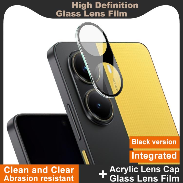 For Redmi Turbo 4 / POCO X7 Pro imak High Definition Integrated Glass Lens Film Black Version
