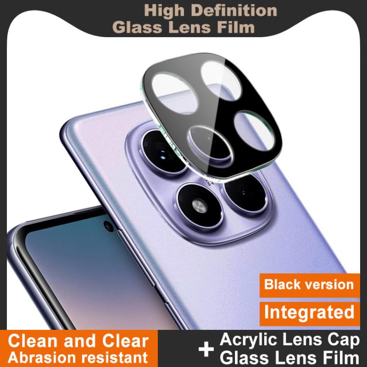 For Redmi Note 14 Pro 4G Global imak High Definition Integrated Glass Lens Film Black Version