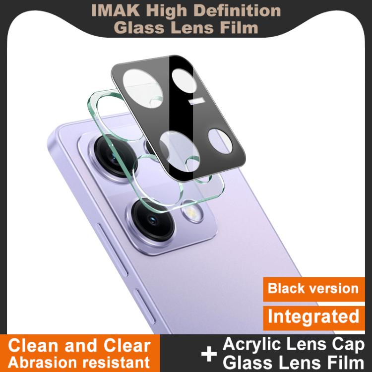 For Redmi Note 14S 4G imak High Definition Integrated Glass Lens Film Black Version