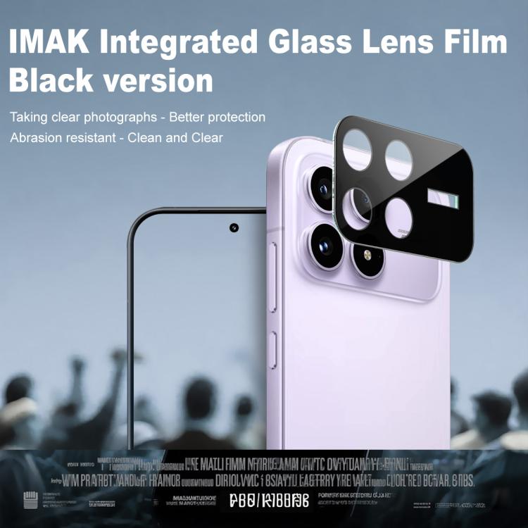 For Redmi K90 / Poco F8 Pro 5G imak High Definition Integrated Glass Lens Film Black Version