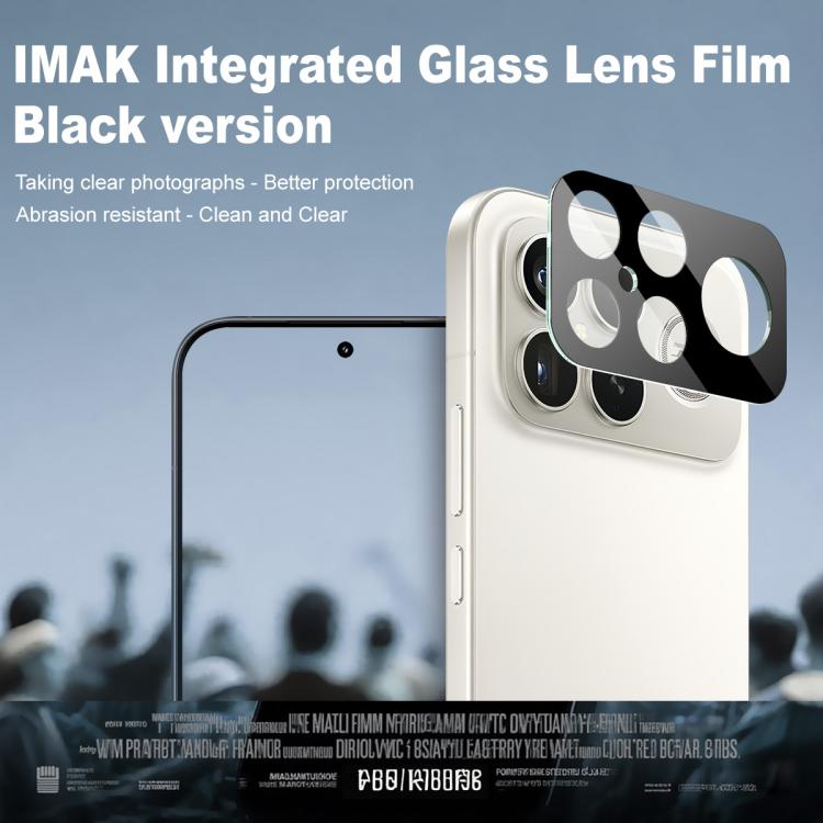 For Redmi K90 Pro Max / Poco F8 Ultra 5G imak High Definition Integrated Glass Lens Film Black Version