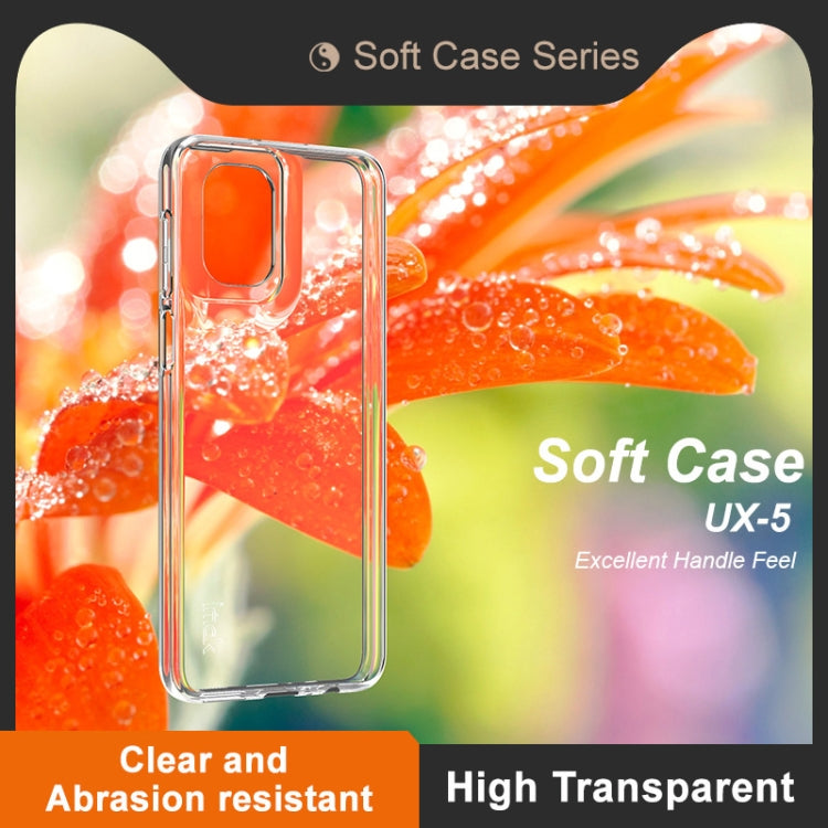 For Motorola Moto G55 5G IMAK UX-5 Series Transparent TPU Phone Case - Transparent