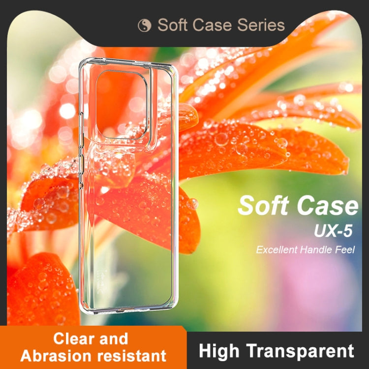 For Motorola Edge 50 Ultra 5G IMAK UX-5 Series Transparent TPU Phone Case - Transparent