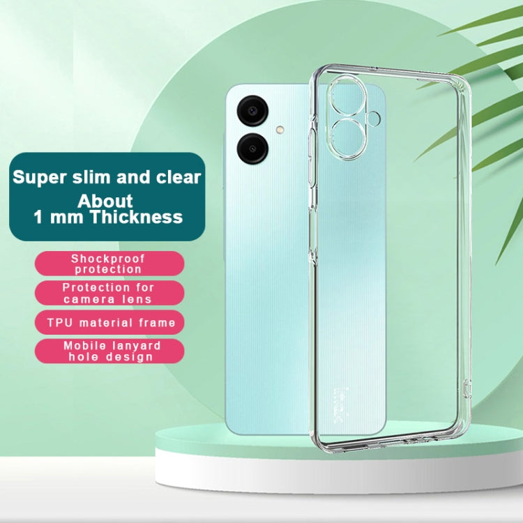 For Samsung Galaxy A06 4G imak UX-5 Series Super Slim Transparent Shockproof TPU Protective Case - Transparent