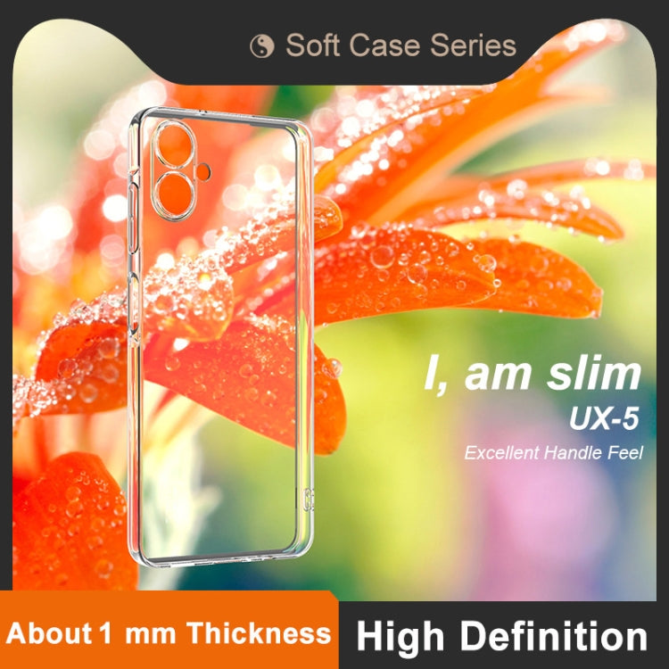 For Samsung Galaxy A06 4G imak UX-5 Series Super Slim Transparent Shockproof TPU Protective Case - Transparent