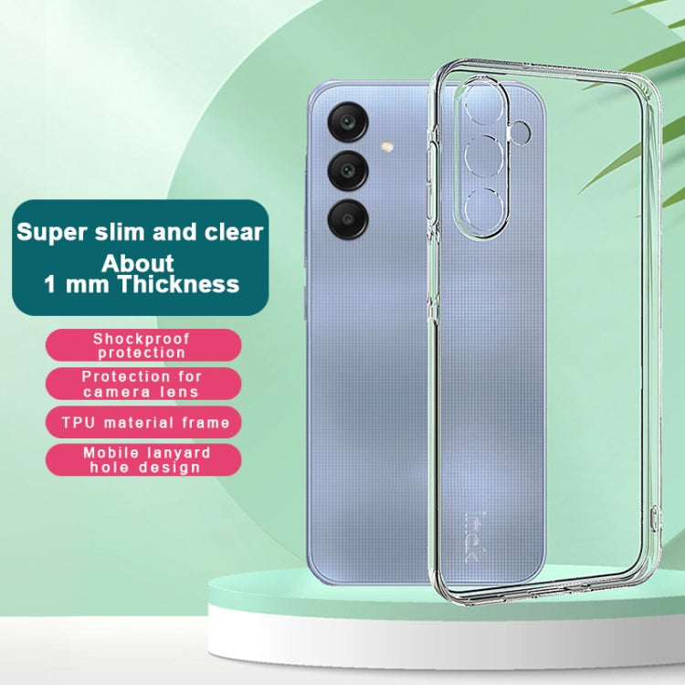 For Samsung Galaxy A16 4G / 5G imak UX-5 Series Super Slim Transparent Shockproof TPU Protective Case - Transparent