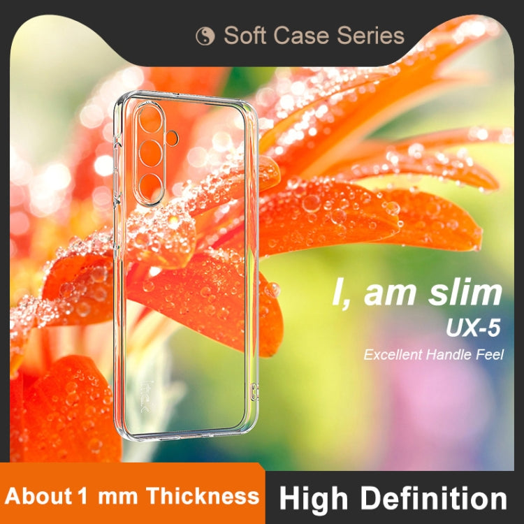For Samsung Galaxy A16 4G / 5G imak UX-5 Series Super Slim Transparent Shockproof TPU Protective Case - Transparent