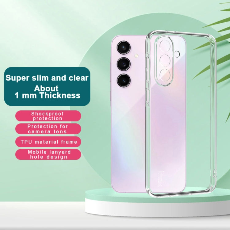 For Samsung Galaxy A36 5G imak UX-5 Series Super Slim Transparent Shockproof TPU Protective Case - Transparent