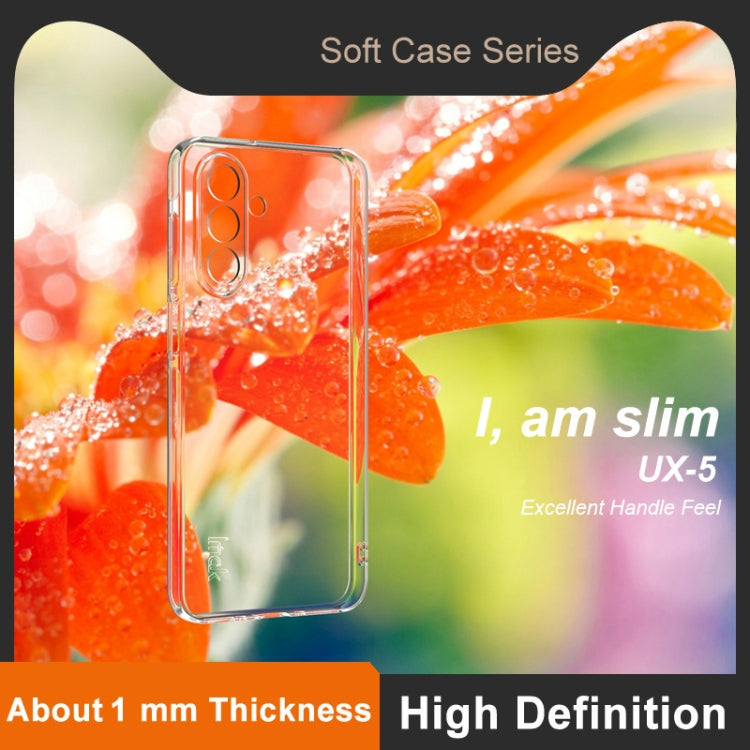 For Samsung Galaxy A26 5G imak UX-5 Series Super Slim Transparent Shockproof TPU Protective Case - Transparent