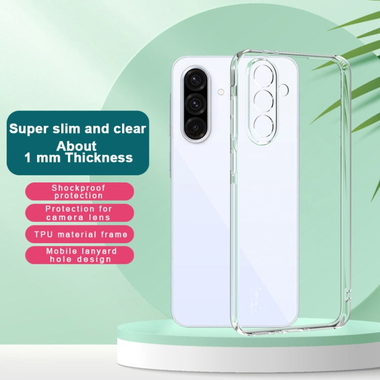 For Samsung Galaxy A56 5G imak UX-5 Series Super Slim Transparent Shockproof TPU Protective Case - Transparent