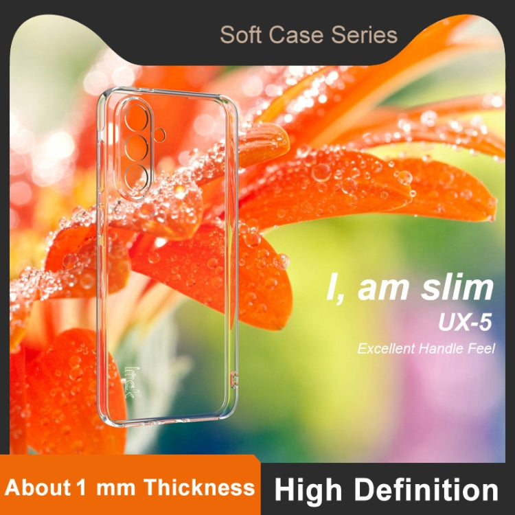 For Samsung Galaxy A56 5G imak UX-5 Series Super Slim Transparent Shockproof TPU Protective Case - Transparent