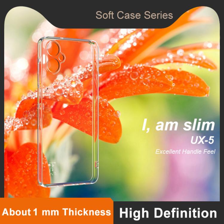 For Samsung Galaxy A06 5G imak UX-5 Series Super Slim Transparent Shockproof TPU Protective Case - Transparent