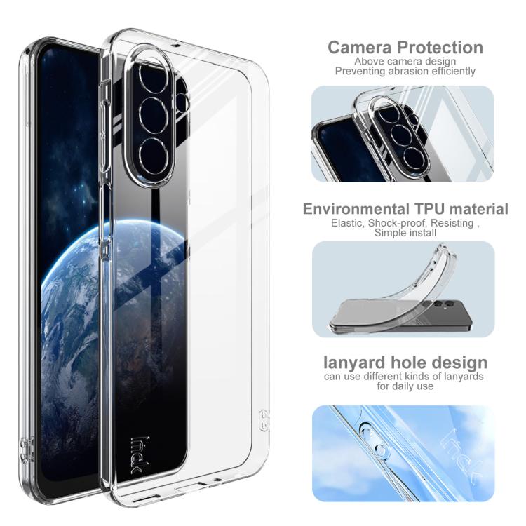 For Samsung Galaxy A17 5G imak UX-5 Series Super Slim Transparent Shockproof TPU Protective Case - Transparent