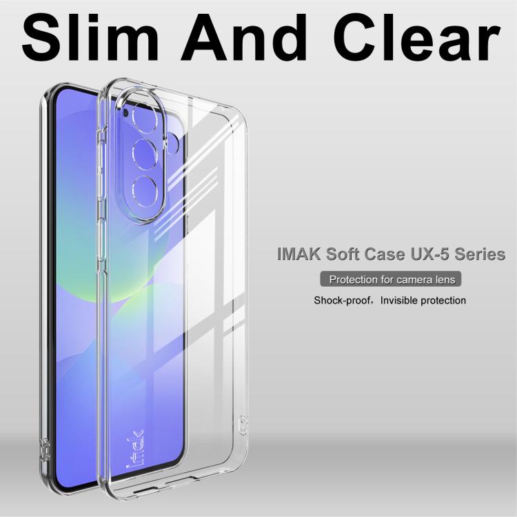 For Samsung Galaxy A57 5G imak UX-5 Series Super Slim Transparent Shockproof TPU Protective Case - Transparent
