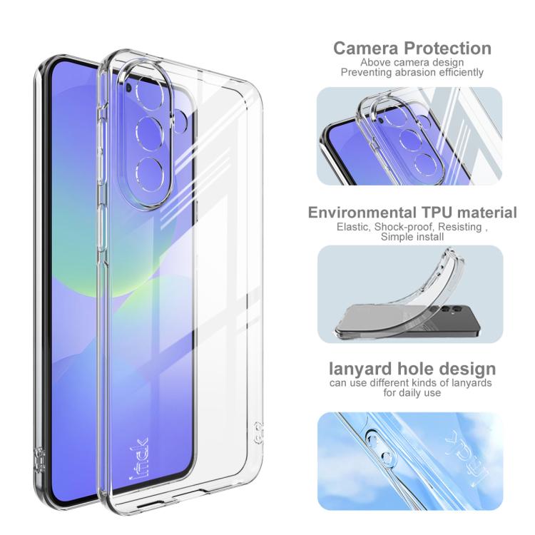 For Samsung Galaxy A57 5G imak UX-5 Series Super Slim Transparent Shockproof TPU Protective Case - Transparent