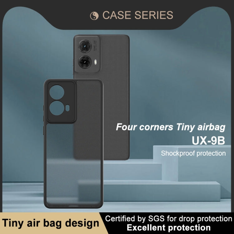 For Motorola Moto G85 / S50 Neo imak UX-9B Series Four Corners Tiny Airbag Shockproof Phone Case - Black