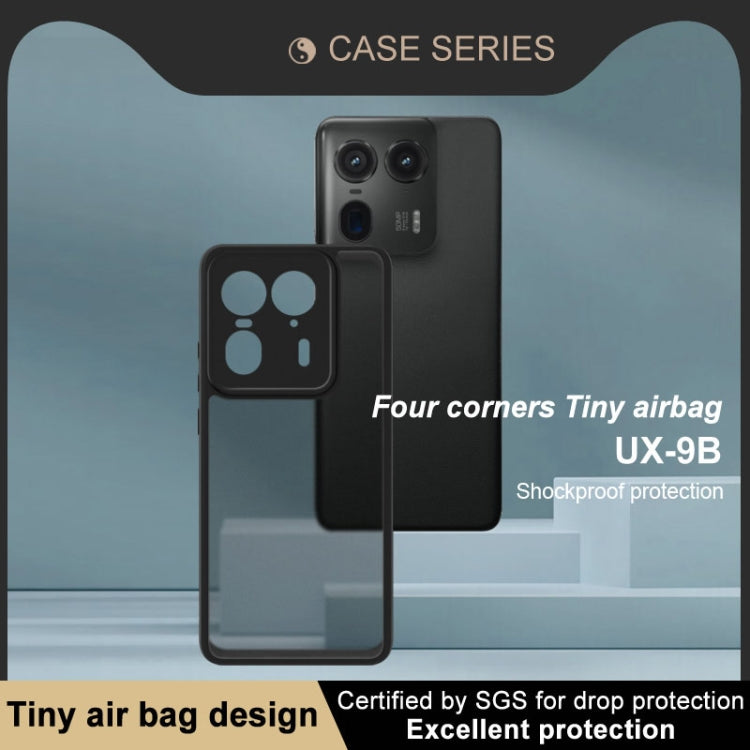 For Motorola Moto X50 Ultra imak UX-9B Series Four Corners Tiny Airbag Shockproof Phone Case - Black