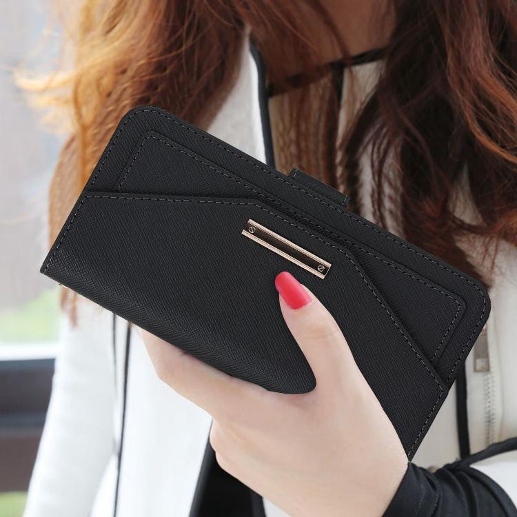 For iPhone 17 Pro Max Cross Texture Crossbody Lanyard Leather Phone Case