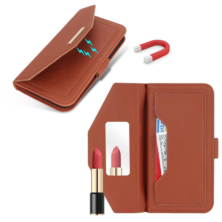 For iPhone 17 Pro Max Cross Texture Crossbody Lanyard Leather Phone Case