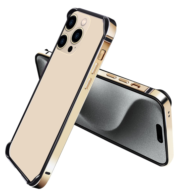 For iPhone 15 Pro TPU + Aluminum Alloy Frame Phone Case