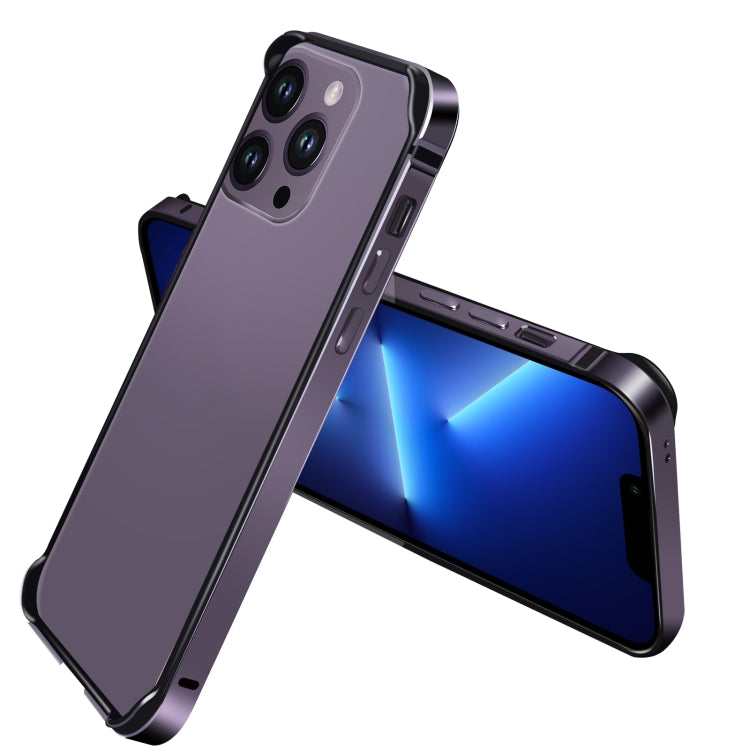 For iPhone 13 Pro Max TPU + Aluminum Alloy Frame Phone Case