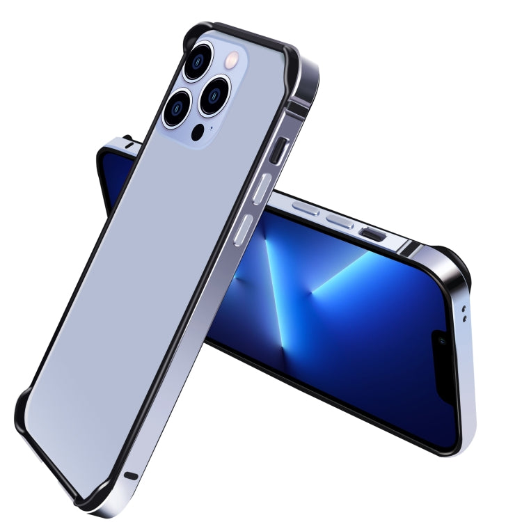For iPhone 13 Pro TPU + Aluminum Alloy Frame Phone Case
